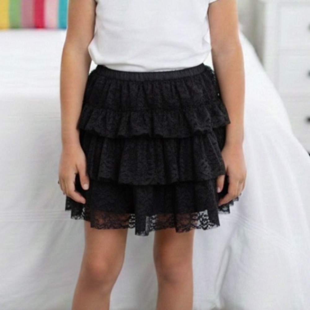 POETRY Girls Lace Layered Mini Skort